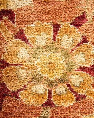 Contemporary Eclectic Brown Wool Area Rug 9' 3" x 11' 8" - Solo Rugs