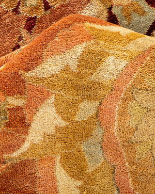 Contemporary Eclectic Brown Wool Area Rug 9' 3" x 11' 8" - Solo Rugs