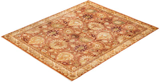 Contemporary Eclectic Brown Wool Area Rug 9' 3" x 11' 8" - Solo Rugs