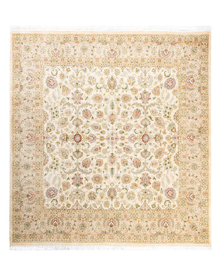 Mogul, One-of-a-Kind Hand-Knotted Area Rug - Ivory, 6' 3" x 6' 5" - Solo Rugs