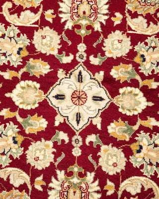Traditional Mogul Red Wool Area Rug 4' 2" x 6' 1" - Solo Rugs