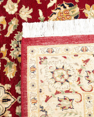 Traditional Mogul Red Wool Area Rug 4' 2" x 6' 1" - Solo Rugs