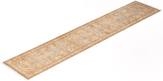 Traditional Mogul Ivory Wool Runner 2' 7" x 13' 0" - Solo Rugs