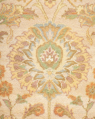 Traditional Mogul Ivory Wool Area Rug 8' 1" x 10' 0" - Solo Rugs