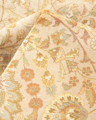 Traditional Mogul Ivory Wool Area Rug 8' 1" x 10' 0" - Solo Rugs