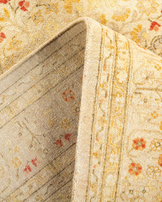 Traditional Mogul Ivory Wool Area Rug 4' 2" x 6' 4" - Solo Rugs