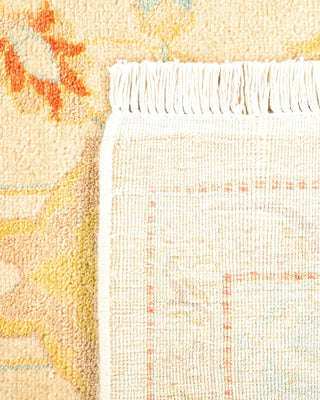 Traditional Mogul Ivory Wool Area Rug 4' 2" x 6' 6" - Solo Rugs