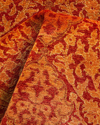 Traditional Mogul Orange Wool Runner 2' 5" x 13' 2" - Solo Rugs