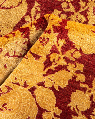Traditional Mogul Red Wool Runner 2' 8" x 9' 9" - Solo Rugs