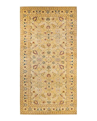 Traditional Mogul Ivory Wool Runner 8' 1" x 15' 8" - Solo Rugs