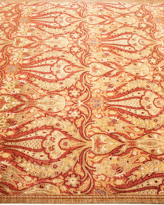 Traditional Mogul Yellow Wool Area Rug 4' 9" x 6' 4" - Solo Rugs