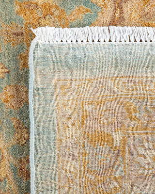 Traditional Mogul Light Blue Wool Area Rug 10' 4" x 13' 10" - Solo Rugs