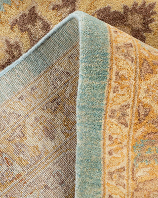 Traditional Mogul Light Blue Wool Area Rug 10' 4" x 13' 10" - Solo Rugs