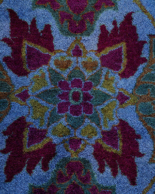 Contemporary Fine Vibrance Bl Wool Area Rug 10' 1" x 13' 6" - Solo Rugs