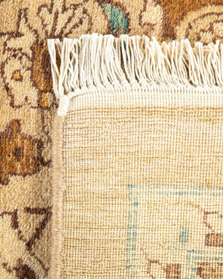 Traditional Mogul Yellow Wool Area Rug 10' 2" x 14' 10" - Solo Rugs