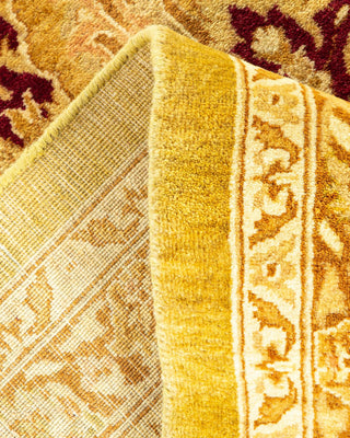 Traditional Mogul Green Wool Area Rug 10' 3" x 20' 4" - Solo Rugs