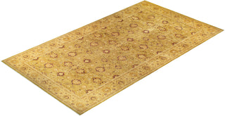 Traditional Mogul Green Wool Area Rug 10' 3" x 20' 4" - Solo Rugs