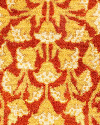 Traditional Mogul Orange Wool Runner 2' 7" x 12' 6" - Solo Rugs