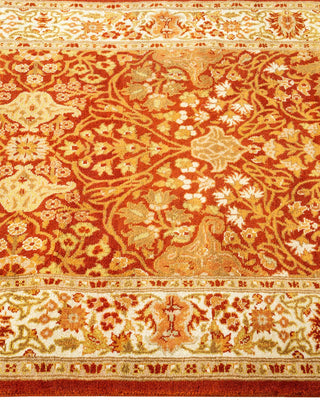 Traditional Mogul Orange Wool Runner 2' 7" x 12' 6" - Solo Rugs