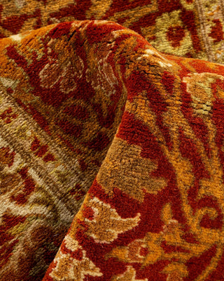Traditional Mogul Orange Wool Runner 2' 7" x 12' 6" - Solo Rugs