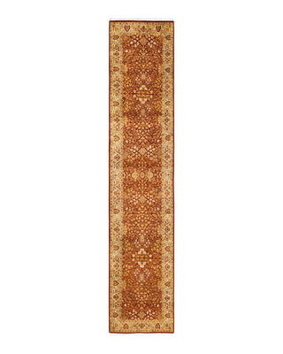 Traditional Mogul Orange Wool Runner 2' 7" x 12' 6" - Solo Rugs