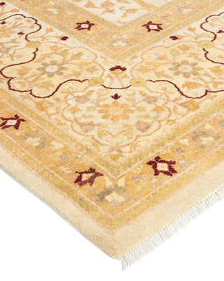 Traditional Mogul Ivory Wool Runner 9' 2" x 19' 8" - Solo Rugs