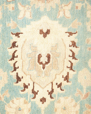 Contemporary Eclectic Light Blue Wool Area Rug 12' 2" x 15' 10" - Solo Rugs
