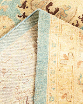 Contemporary Eclectic Light Blue Wool Area Rug 12' 2" x 15' 10" - Solo Rugs