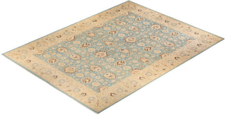 Contemporary Eclectic Light Blue Wool Area Rug 12' 2" x 15' 10" - Solo Rugs