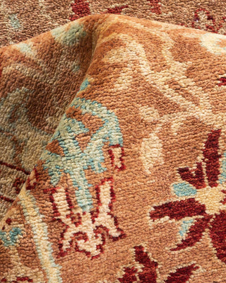 Contemporary Eclectic Brown Wool Area Rug 3' 2" x 5' 3" - Solo Rugs