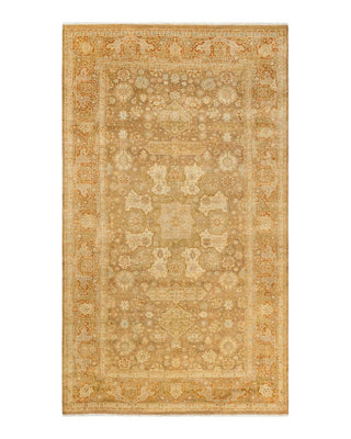 Traditional Mogul Green Wool Runner 6' 3" x 10' 9" - Solo Rugs
