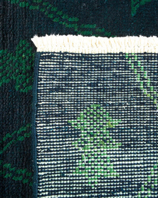 Bohemian Moroccan Black Wool Area Rug 3' 1" x 5' 0" - Solo Rugs