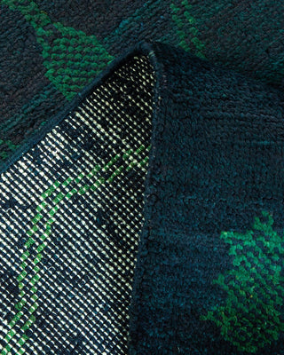 Bohemian Moroccan Black Wool Area Rug 3' 1" x 5' 0" - Solo Rugs