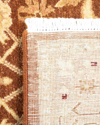 Contemporary Eclectic Brown Wool Runner 2' 7" x 11' 5" - Solo Rugs