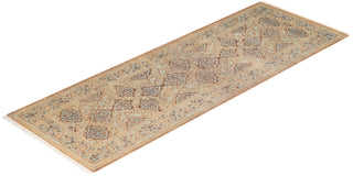 Traditional Mogul Brown Wool Runner 2' 8" x 7' 7" - Solo Rugs