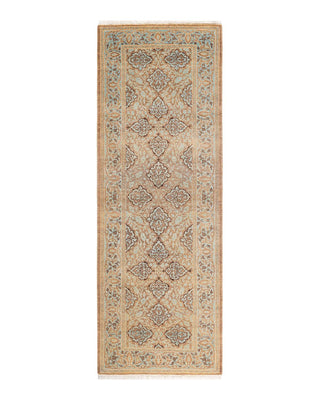 Traditional Mogul Brown Wool Runner 2' 8" x 7' 7" - Solo Rugs