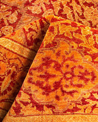 Traditional Mogul Orange Wool Runner 2' 6" x 7' 3" - Solo Rugs