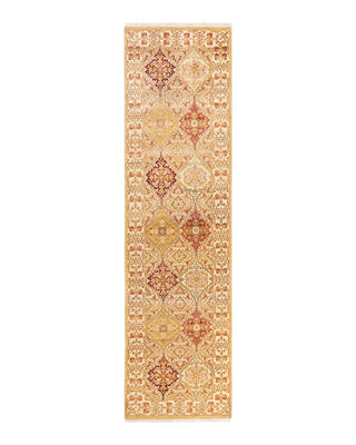 Traditional Mogul Ivory Wool Runner 2' 6" x 9' 6" - Solo Rugs