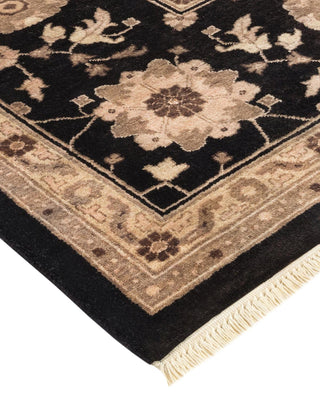 Contemporary Eclectic Black Wool Area Rug 9' 2" x 17' 4" - Solo Rugs