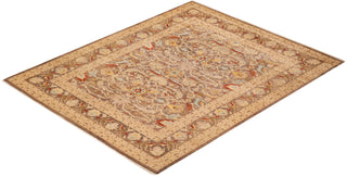 Contemporary Eclectic Brown Wool Area Rug 8' 0" x 9' 10" - Solo Rugs