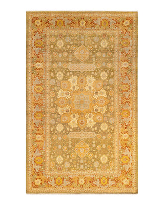 Traditional Mogul Green Wool Runner 8' 3" x 13' 5" - Solo Rugs