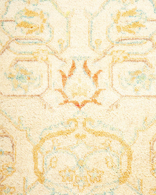 Traditional Mogul Ivory Wool Area Rug 4' 3" x 6' 3" - Solo Rugs