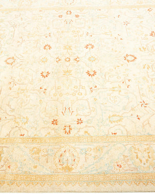 Traditional Mogul Ivory Wool Area Rug 4' 3" x 6' 3" - Solo Rugs