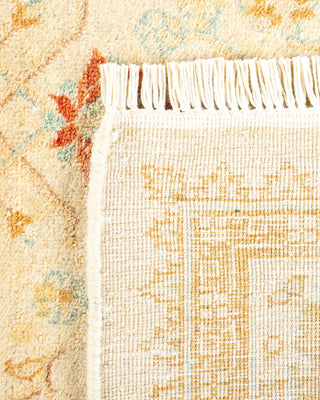 Traditional Mogul Ivory Wool Area Rug 4' 3" x 6' 3" - Solo Rugs