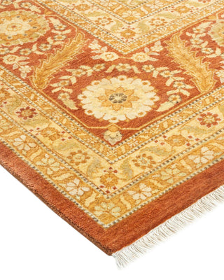 Traditional Mogul Brown Wool Area Rug 8' 4" x 10' 7" - Solo Rugs