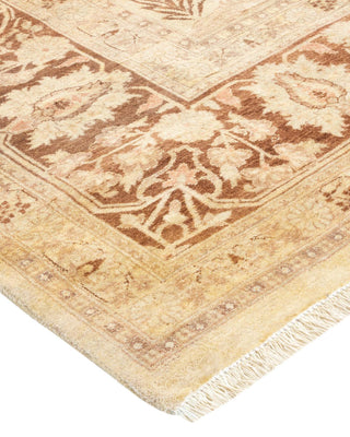 Traditional Mogul Ivory Wool Area Rug 8' 4" x 10' 4" - Solo Rugs