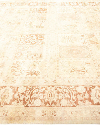 Traditional Mogul Ivory Wool Area Rug 8' 4" x 10' 4" - Solo Rugs