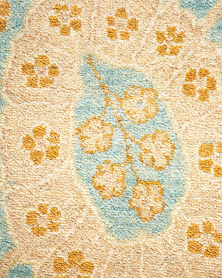 Traditional Mogul Light Blue Wool Area Rug 8' 4" x 10' 0" - Solo Rugs