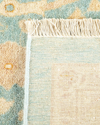 Traditional Mogul Light Blue Wool Area Rug 8' 4" x 10' 0" - Solo Rugs