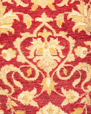 Traditional Mogul Orange Wool Area Rug 8' 2" x 10' 6" - Solo Rugs